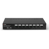 Lindy Switch KVM 8 porte DisplayPort 1.2 e USB 2.0 Nero