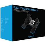 Logitech Flight Rudder Pedals Nero, Argento USB 2.0 Simulazione di Volo Analogico/Digitale PC, Pedali Simulazione di Volo, PC, Analogico/Digitale, Cablato, USB 2.0, Nero, Argento