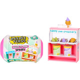 MGA Entertainment Spaces Furniture Pack in PDQ, Bricolage Miniverse Spaces Furniture Pack in PDQ, Cafe, 8 anno/i, Multicolore, Plastica