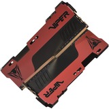 Patriot PVE2464G400C0K, Memoria Nero/Rosso