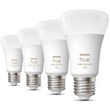 Philips Hue A60 - lampadina connessa E27 - 800 (confezione da 4), Lampada a LED Philips Hue White and Color ambiance A60 - lampadina connessa E27 - 800 (confezione da 4), Lampadina intelligente, Bluetooth, Bianco, LED, E27, A60