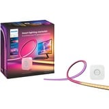 Philips Hue Philips Hue White and Color Ambiance Lightstrip Gradient per PC 24 -27" Confezione da 3 strisce Starter kit + Hue Bridge, Striscia LED Nero/Bianco, Philips Hue White and Color Ambiance Lightstrip Gradient per PC 24 -27" Confezione da 3 strisce Starter kit + Hue Bridge, Striscia LED intelligente, Bluetooth/Zigbee, Nero, Bianco, LED, Silicone, Lampadina/e non sostituibile/i