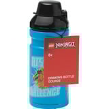 Room Copenhagen Borraccia LEGO Ninjago Classic, Bottiglia di acqua celeste/Nero