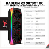 XFX Radeon RX 9070 Swift OC, Scheda grafica Nero