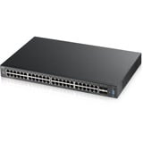 Zyxel XGS2210-52 Gestito L2 Gigabit Ethernet (10/100/1000) 1U Nero, Interruttore Gestito, L2, Gigabit Ethernet (10/100/1000), Montaggio rack, 1U