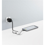 goobay Caricatore rapido duale USB-C Nano, PD, GaN, 35 watt, Caricabatterie Nero