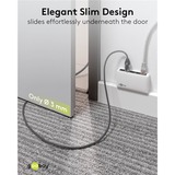 goobay Cavo adattatore Ethernet USB-C 3.2 Gen2 > RJ-45, Slim Nero/grigio