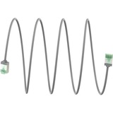 goobay Cavo patch ultraflessibile Cat.8.1 slim, U/FTP grigio