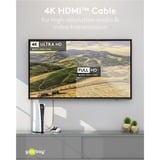 goobay Plus Cavo HDMI ad alta velocità con Ethernet, 4K @ 60Hz grigio