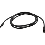 i-tec Thunderbolt 3 – Class Cable, 40 Gbps, 100W Power Delivery, USB-C Compatible, 150cm, Cavo Nero, 40 Gbps, 100W Power Delivery, USB-C Compatible, 150cm, Maschio, Maschio, 1,5 m, Nero, 40 Gbit/s, 100 W