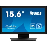 iiyama ProLite T1634MC-B1S Monitor PC 39,6 cm (15.6") 1920 x 1080 Pixel Full HD LED Touch screen Nero, Monitor LED Nero (opaco), 39,6 cm (15.6"), 1920 x 1080 Pixel, Full HD, LED, 25 ms, Nero