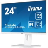 iiyama XUB2492HSU-W6 Monitor PC 60,5 cm (23.8") 1920 x 1080 Pixel Full HD LED Bianco, Monitor LED bianco (matto), 60,5 cm (23.8"), 1920 x 1080 Pixel, Full HD, LED, 0,4 ms, Bianco