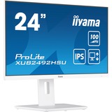 iiyama XUB2492HSU-W6, Monitor LED bianco (matto)