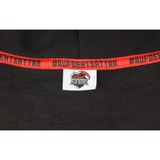 ALTERNATE Felpa con cappuccio ATTAX (logo in rilievo) L, Maglione Nero