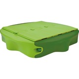 BIG 800056733 recinto di sabbia o accessorio per recinto di sabbia, Contenitore di sabbia verde scuro/verde chiaro, 1380 mm, 1380 mm, Plastica, Verde, Recinto di sabbia