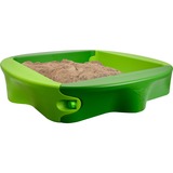 BIG 800056733 recinto di sabbia o accessorio per recinto di sabbia, Contenitore di sabbia verde scuro/verde chiaro, 1380 mm, 1380 mm, Plastica, Verde, Recinto di sabbia