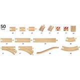 BRIO World XXL grande assortimento di guide, Ferrovia legno