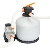 Bestway 58486 accessorio per piscina Set di filtro per sabbia grigio, Set di filtro per sabbia, Nero, Arancione, Bianco, Piscina fuori terra, 9800 L, 1100 L, 66600 L