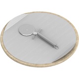 Campingaz Culinary Modular - Pietra per pizza e rotella taglia pizza Sabbia, Ceramica, Rotondo, Acciaio inossidabile, Acciaio inossidabile, Acciaio inossidabile