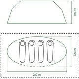 Coleman Tenda Pop Up Galiano 4 blu/Grigio chiaro