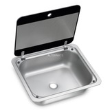 Dometic Lavello accaio/Nero