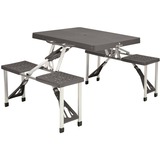 Easy Camp 670410 tavolo da esterno Nero, Argento Forma rettangolare Nero, Nero, Argento, Alluminio, Acciaio, Forma rettangolare, 840 mm, 1360 mm, 66 cm