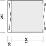 Easy Camp Fairfields Visiera parasole Verde, Bianco grigio, Visiera parasole, Verde, Bianco, Vetroresina, Poliestere, 1 porta/porte, 3 m