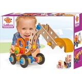 Eichhorn Constructor, Excavator giocattolo per lo sviluppo delle abilità motorie, Modulare Excavator, 4 anno/i, Faggio, Plastica, Legno, Multicolore