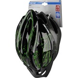 FISCHER Fahrrad 86158 Nero, Verde Nero, Nero, Verde, Casco, Ciclismo, L/XL, S-M-L-XL-XXL-3XL, Polistirene espanso (EPS)