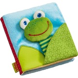 HABA Libro in stoffa Ranocchio magico, Libro di apprendimento Bambini, Copertina morbida, 8 pagine