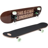 HUDORA 12752 skateboard completo Skateboard (classico) Legno Nero, Marrone marrone, Skateboard (classico), Nero, Marrone, Legno, Monocromatico, Bianco, 77,5 cm