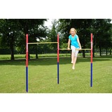 HUDORA 64002 sbarra ginnica con elastci 100 kg Blu, Rosso, Giallo rosso/Blu, 100 kg, Blu, Rosso, Giallo, Acciaio, 5 cm, 1540 mm, 2410 mm