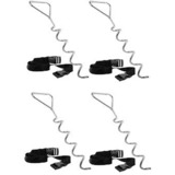 HUDORA Trampoline anchors Kit di ancoraggio per trampolino Kit di ancoraggio per trampolino, Acciaio, Nero, Argento