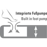 High Peak 40023 materasso ad aria Materasso singolo Nero, Blu, Grigio, Base di aria grigio/Blu, Materasso singolo, Singolo/Grandezza intera, Rettangolo, Interno e esterno, Pompa ad aria integrata