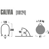 High Peak Calvia Blu, Grigio Tenda a cupola/Igloo blu/grigio, Campeggio, Tenda a cupola/Igloo, 1 kg, Blu, Grigio