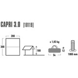 High Peak Capri 3.0, tenda da sole alluminio/grigio
