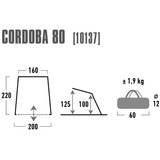 High Peak Cordoba 80 alluminio/grigio scuro