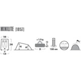 High Peak Minilite, Tenda blu/grigio