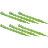 High Peak Picchetto per tenda in plastica "Glühwurm", 6 pezzi, Aringa verde chiaro