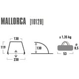 High Peak Strandmuschel Mallorca, Tenda blu/grigio