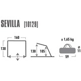 High Peak Strandmuschel Sevilla, Tenda blu/grigio