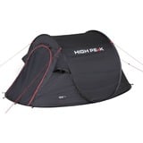 High Peak Vision 2 Nero Tenda a tunnel Nero, Campeggio, Tenda a tunnel, 1,86 kg, Nero