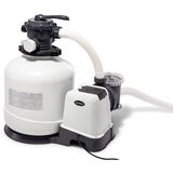 Intex 26652 accessorio per piscina Pompa per filtrare la sabbia grigio scuro/grigio, Pompa per filtrare la sabbia, Nero, Bianco, Piscina fuori terra, Valvola a 6 vie, AC, 220 - 240 V