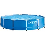 Intex 28202GN piscina fuori terra Piscina con bordi Piscina rotonda Blu, Bianco blu, Piscina con bordi, Blu, Bianco, 18,5 kg