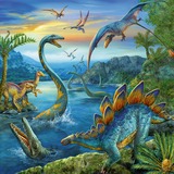 Ravensburger Dinosaur Fascination Puzzle 49 pz Dinosauri 49 pz, Dinosauri, 5 anno/i