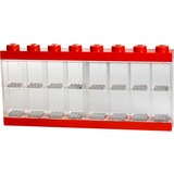 Room Copenhagen 4066 Rosso, Trasparente, Scatola di immagazzinaggio rosso, Rosso, Trasparente, Acrilonitrile butadiene stirene (ABS), Polistirolo, 382 mm, 184 mm, 47 mm