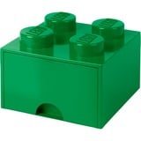Room Copenhagen 4-Stud Storage Brick DrawerDark Green Scatola porta giocattoli Libera installazione Verde, Scatola di immagazzinaggio verde, Scatola porta giocattoli, Verde, Libera installazione, Monocromatico, Rettangolare, Polipropilene (PP)