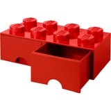Room Copenhagen 8-Stud Storage Brick 2 DrawersRed Scatola porta giocattoli Libera installazione Rosso, Scatola di immagazzinaggio rosso, Scatola porta giocattoli, Rosso, Libera installazione, Monocromatico, Rettangolare, Polipropilene (PP)
