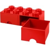 Room Copenhagen 8-Stud Storage Brick 2 DrawersRed Scatola porta giocattoli Libera installazione Rosso, Scatola di immagazzinaggio rosso, Scatola porta giocattoli, Rosso, Libera installazione, Monocromatico, Rettangolare, Polipropilene (PP)