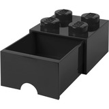 Room Copenhagen Brick Drawer (4 Knobs)Black Scatola porta giocattoli Libera installazione Nero, Scatola di immagazzinaggio Nero, Scatola porta giocattoli, Nero, Libera installazione, Monocromatico, Rettangolare, Polipropilene (PP)